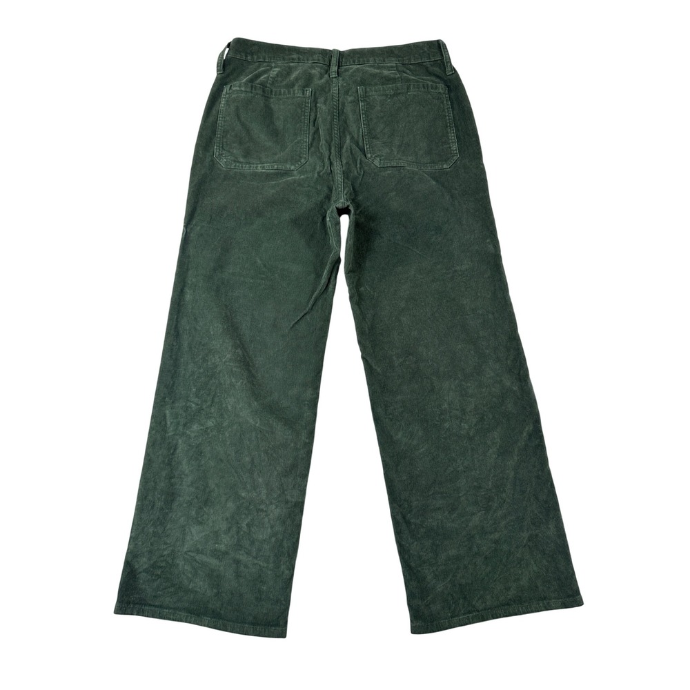 J.Crew Green Corduroy Wide Leg Patch Pocket Pants Womens 29 - Picture 3 of 8